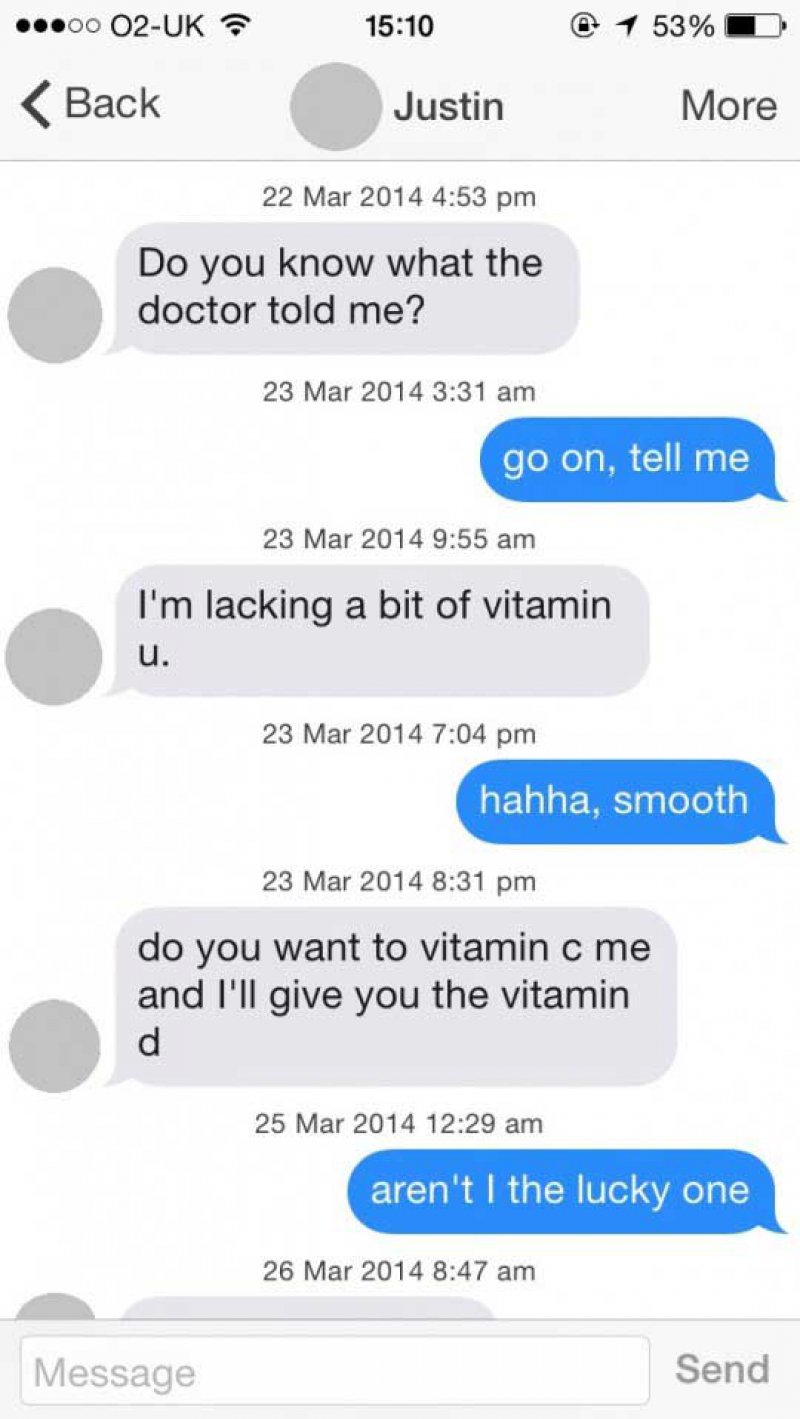 15 Funniest Pickup Lines To Use On Tinder