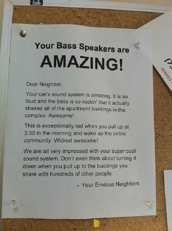 These Envious Neighbors-15 Aggressive Notes Left For Stupid Neighbors