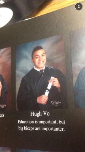 Big Biceps are Importanter-15 Hilarious Yearbook Quotes Ever 