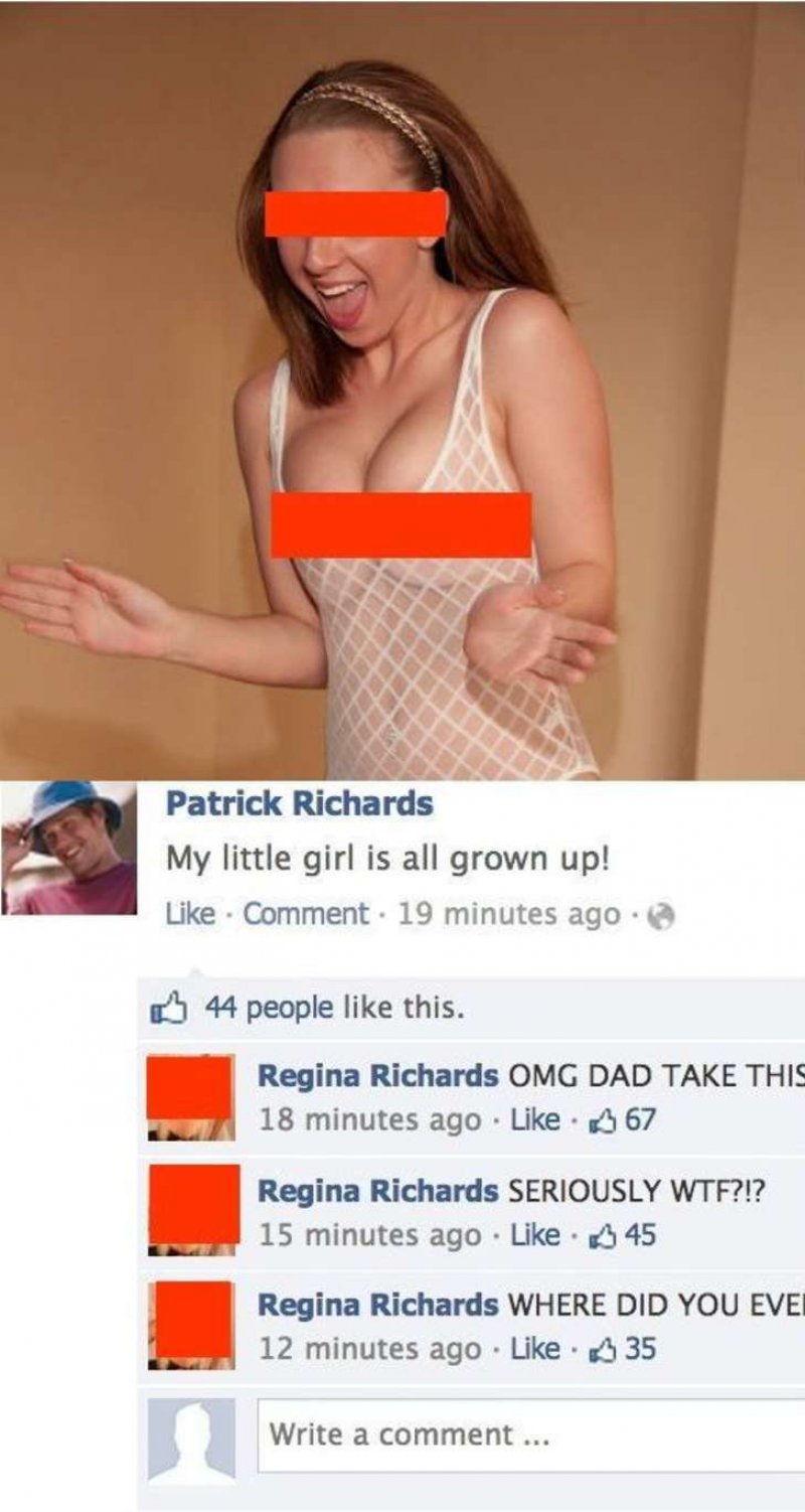 His Little Girl Was All Grown up-15 Most Embarrassing Dads On Facebook Ever