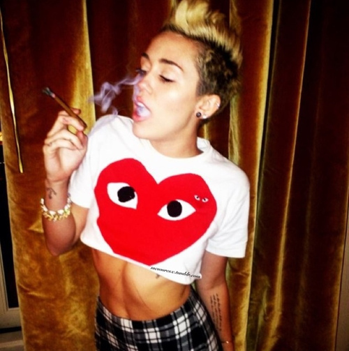 Miley Smoking?