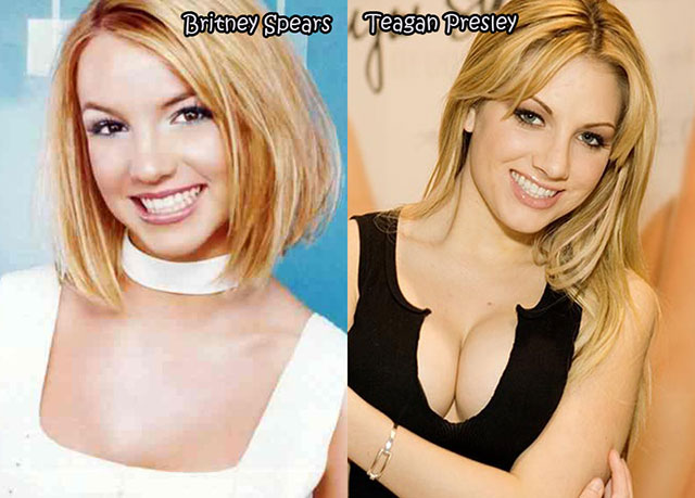Britney Spears Vs. Teagan Presley-Celebrities & Their Pornstar Lookalikes