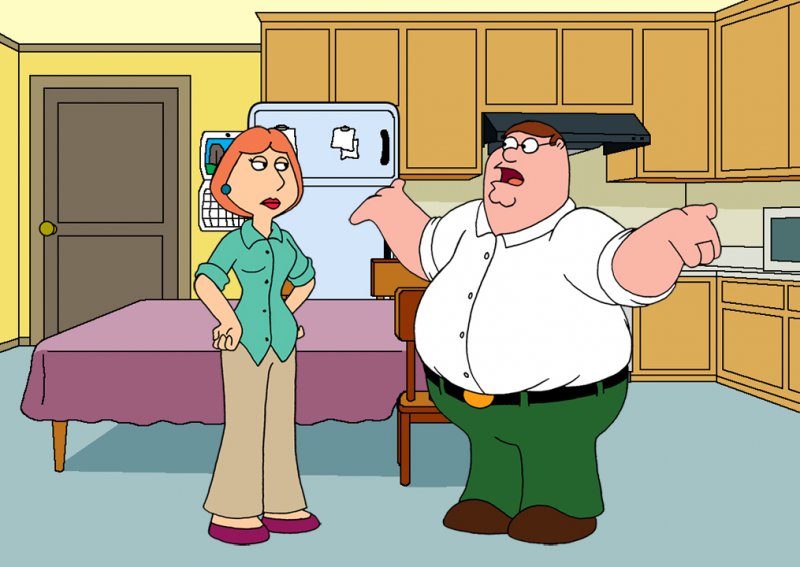 Peter & Louis Griffin - Family Guy-12 Greatest Fat Guy / Skinny Wife Couples On TV Shows