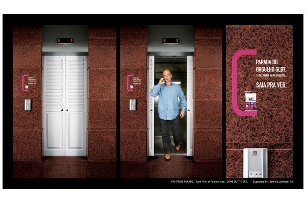 Out of the closet-Creative Elevator Ads