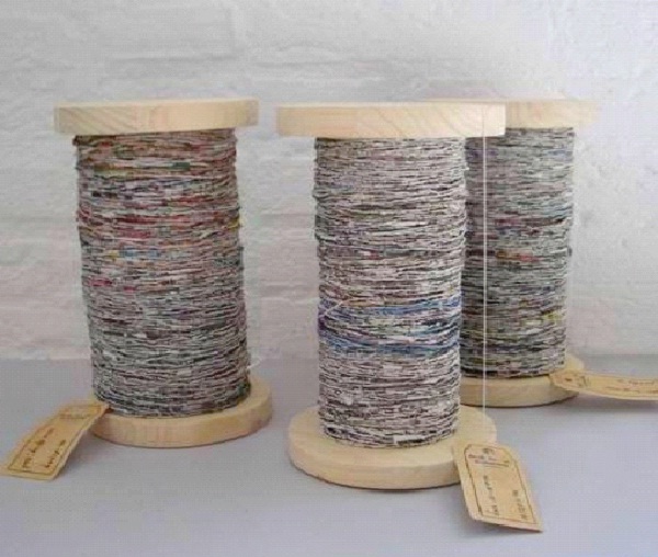 Recycled Newspaper Yarn-Weirdest Clothing Materials