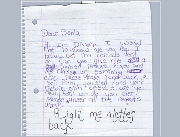 Hilarious Letters To Santa