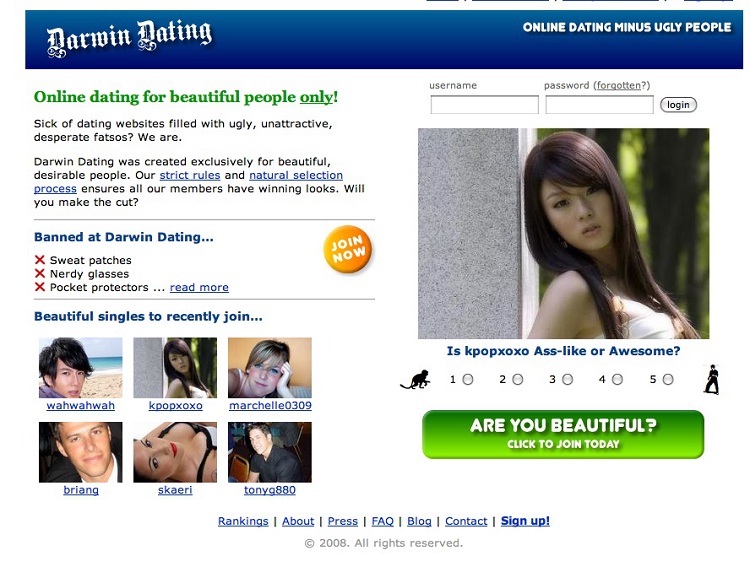Darwin Dating-36 Weirdest Websites On The Internet 