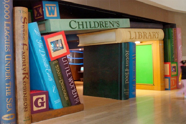 Children's Section Cerritos Millenium Library - Cerritos, California-Amazing Entrances