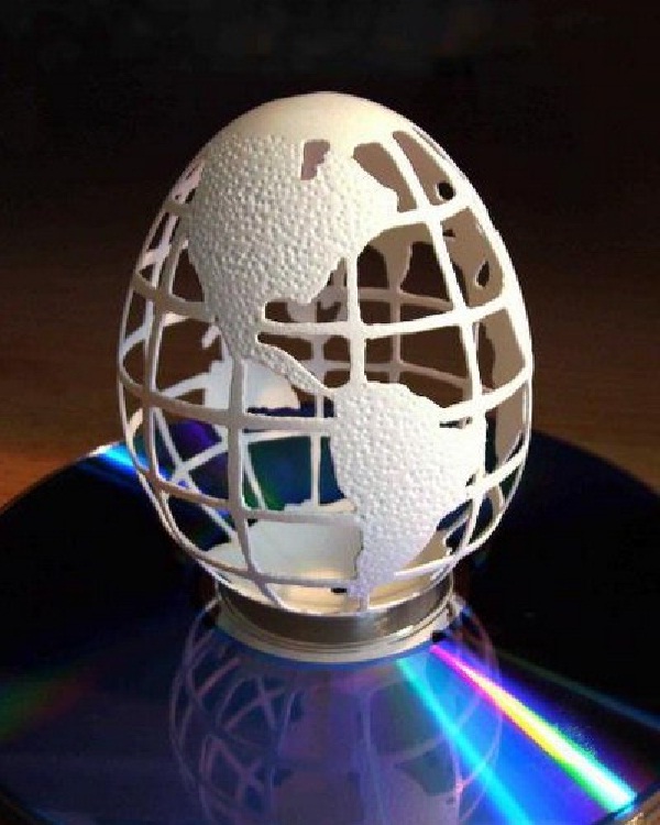 The World-15 Eggshell Carvings That Are Beautiful 