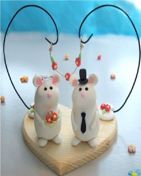 Mice-Unusual Wedding Cake Toppers