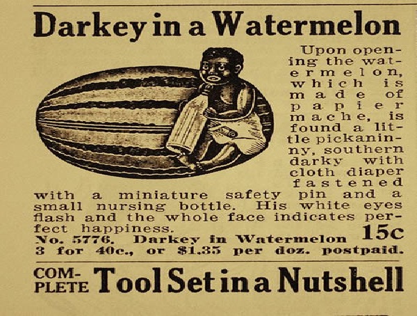 In a watermelon?-Most Racist Vintage Ads