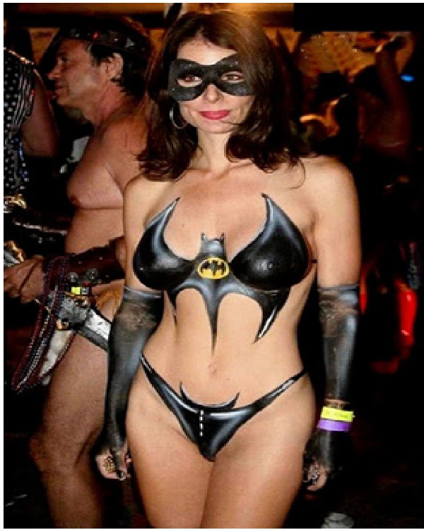 Batgirl-Best Halloween Body Paintings