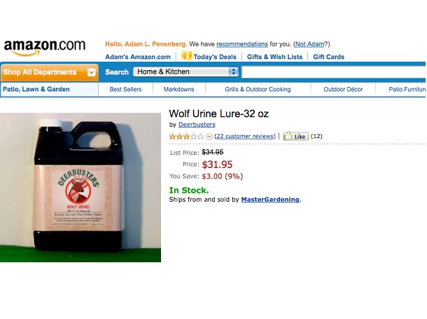 Wolf Urine-Amazing Things To Buy On Amazon