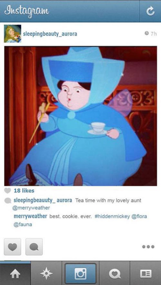 Tea Time!!-If Disney Princesses Had Instagram