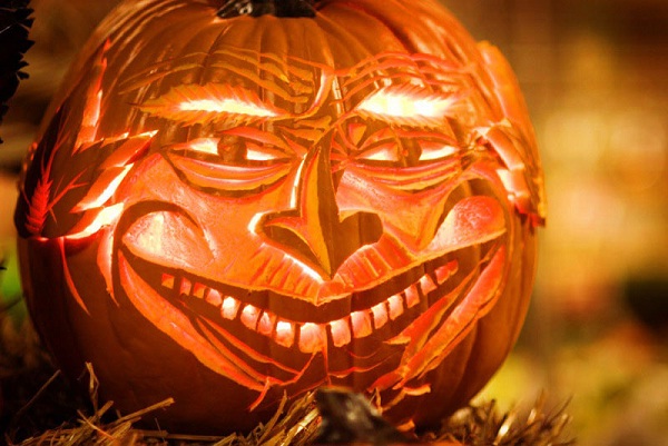 Abstract-Halloween Pumpkin Carvings