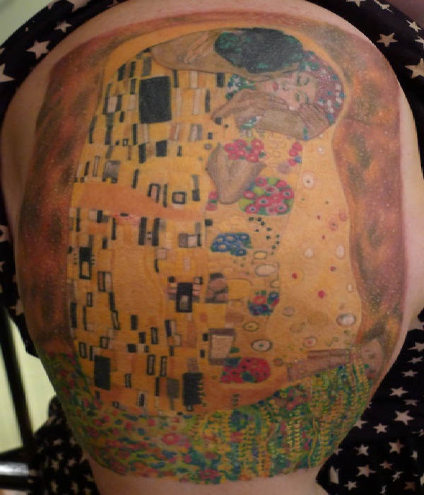 Klimt's The Kiss-Amazing Painting Tattoos