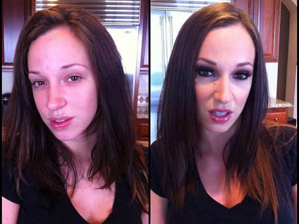 Jada Stevens-Pornstars With And Without Make Up.