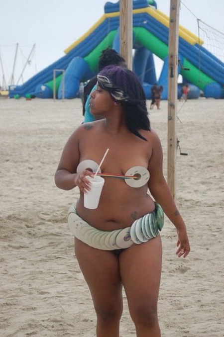Just use CD's-Bizarre Swimsuits Ever