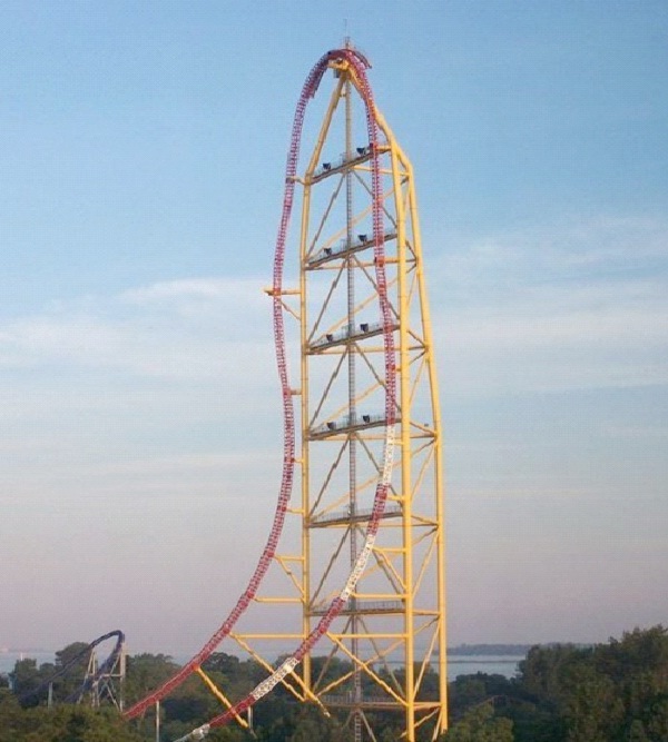 Red and Yellow-Extreme Rollercoasters