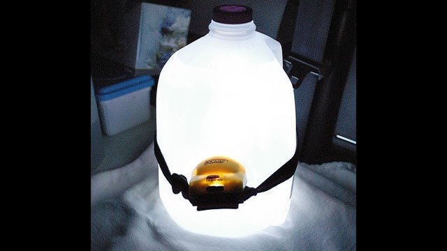 Get Light With A Milk Jug-Camping Hacks That Make Life Easier