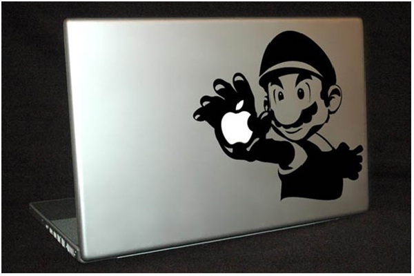 Mario-Funny MacBook Stickers