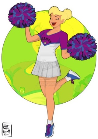 TinkerBell - The Cheerleader-If Disney Characters Were College Students