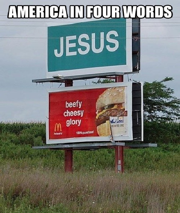 Religious burger-Unexpectedly Hijacked Billboards