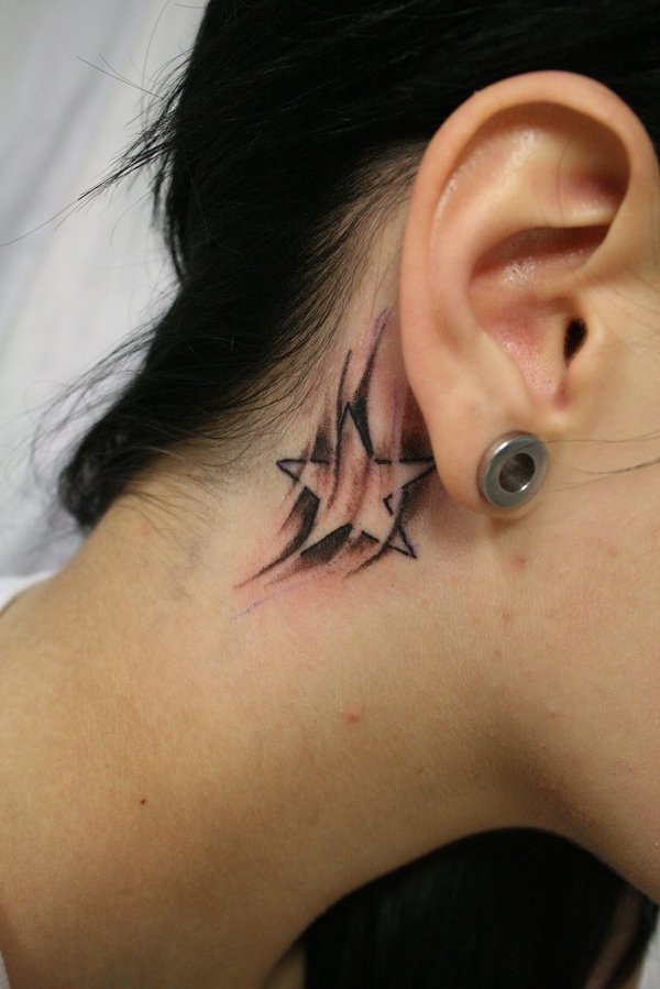 Behind the ear-The Best Place To Get Tattooed
