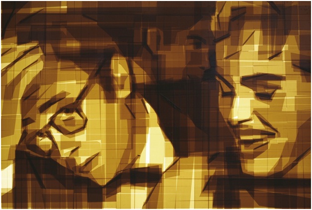James and Ursula-Amazing Packing Tape Art