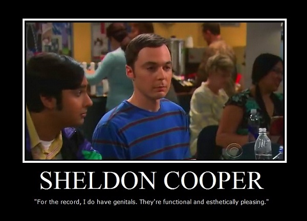 His genitals-Best Sheldon Cooper Quotes