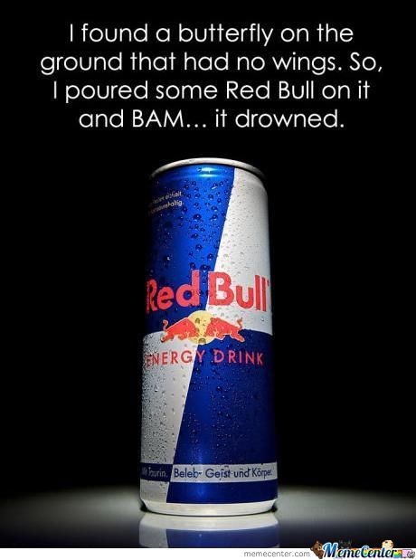 It doesn't give everything wings-Best Red Bull Memes