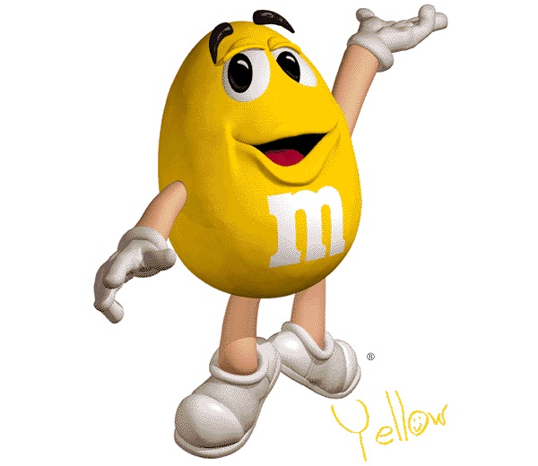 The Yellow M&M-Cartoons Which Were Voiced By Celebrities