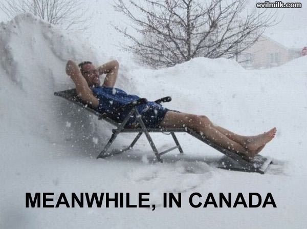 It's Only A Light Shower-12 Best Meanwhile In Canada Memes Ever