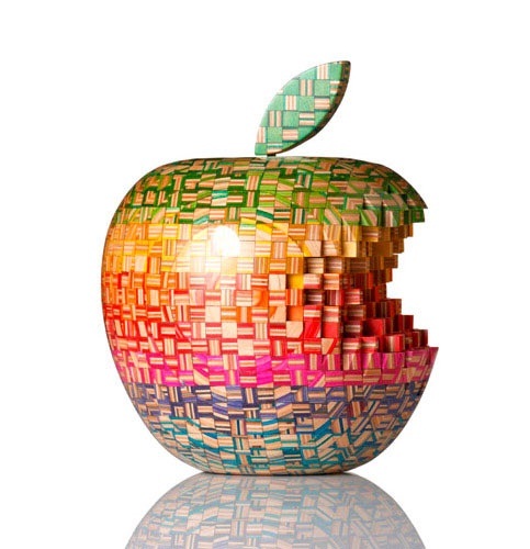 A Different Kind Of Apple-Beautiful Sculptures Made Out Of Skateboards By Haroshi