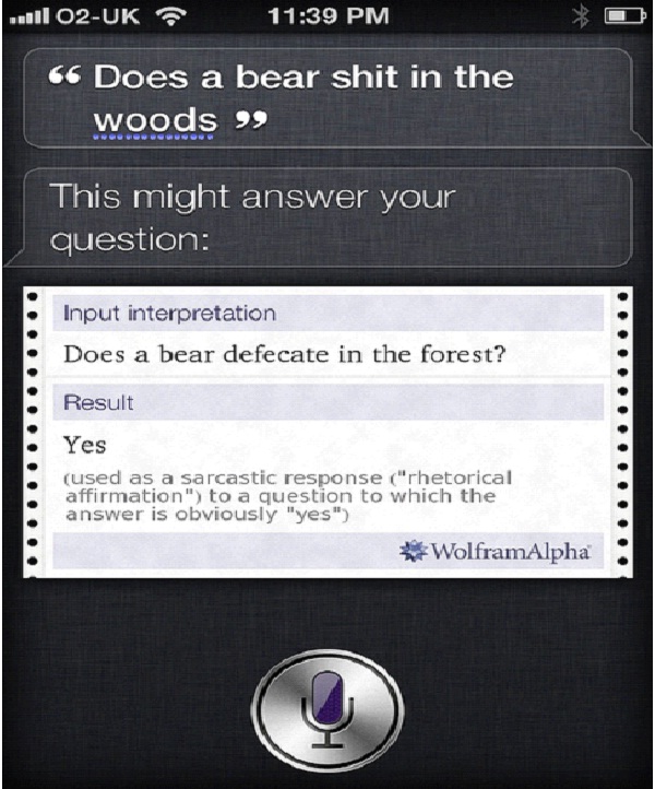 Bear Poop-12 Funny Conversations You Can Have With Siri 