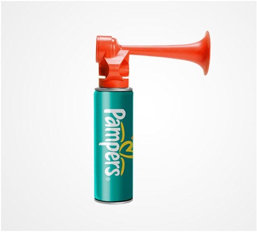 Pampers Air Horn-Popular Brands With Different Products In Ilya Kalimulin's Photo
