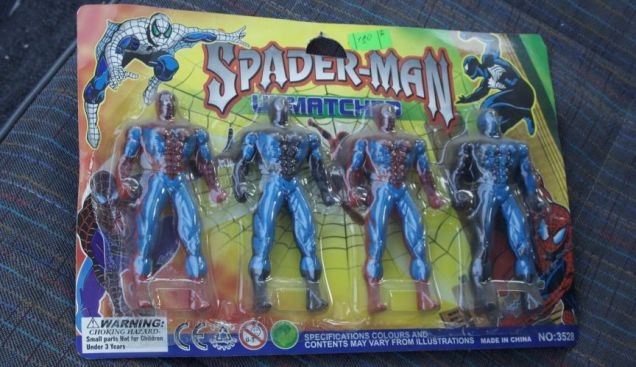 Spader-man???-Replica Products That Don't Quite Make It