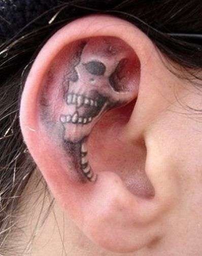 Ear-The Worst Place To Get Tattooed
