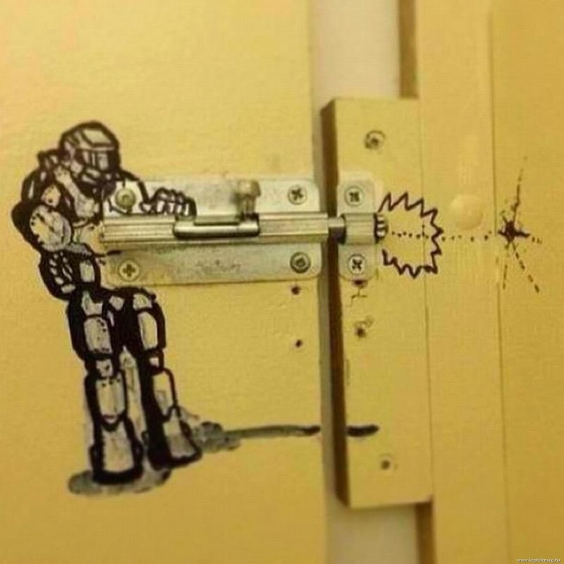 Another Marvel from a Creative Genius-15 Hilarious Toilet Graffiti Images Ever