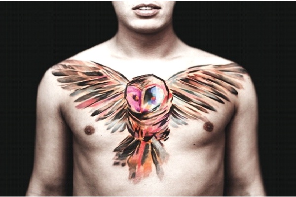 Give A Hoot-Amazing Watercolor Painting Tattoos