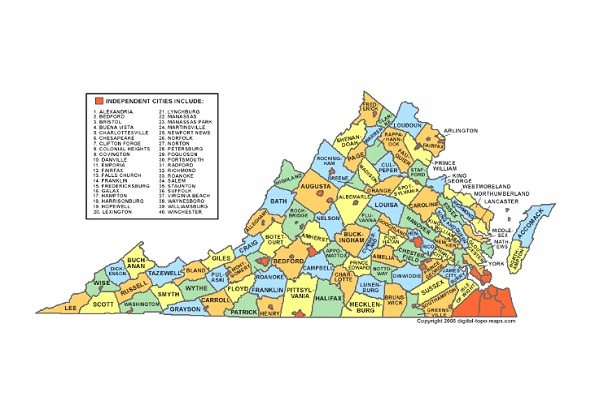 Virginia- 8.260,405-US States With Highest Population