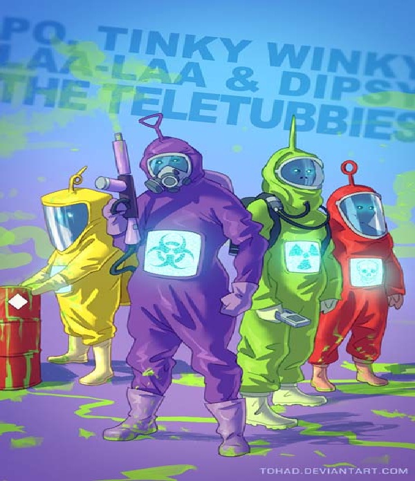 The Teletubbies-Bad Versions Of Popular Cartoon Characters