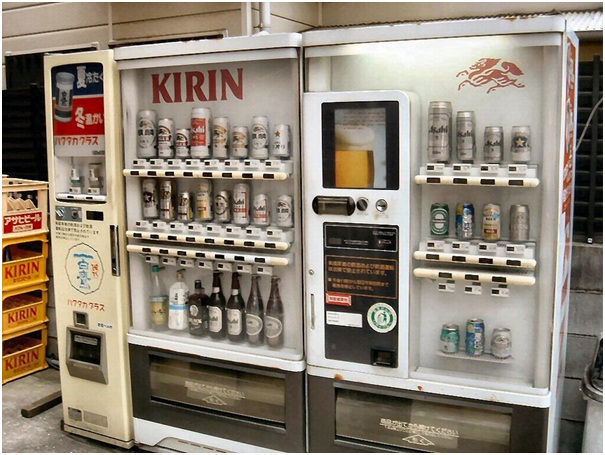 Beer And Sake Vending Machine-Weird Vending Machines