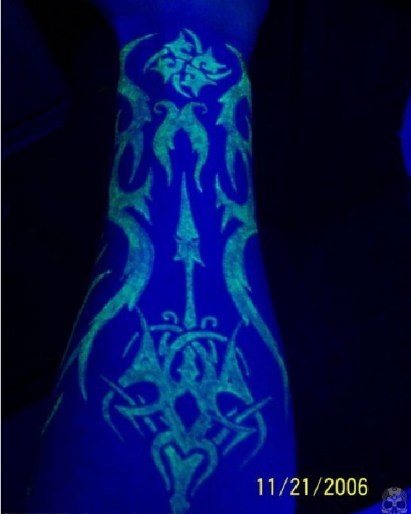 Cool Arm-Glow In The Dark Tattoos