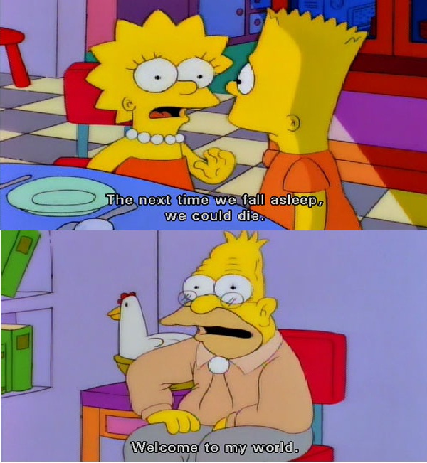 Sleeping-Best Simpsons Quotes