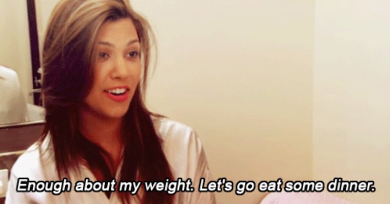 Her Reaction on Weight Problems-15 Images That Show Kourtney Kardashian Is A Completely Hilarious Bitch