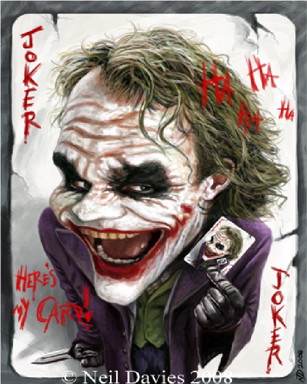 Caricature-15 Best Joker Drawings That Give You Nightmares