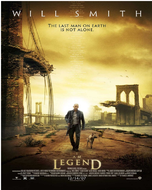 I Am Legend (2007)-Best Movies By Will Smith Till Now