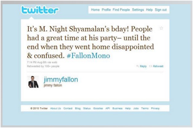 Jimmy Fallon's Jab At M. Night Shyamalan-Funniest Celebrity Tweets