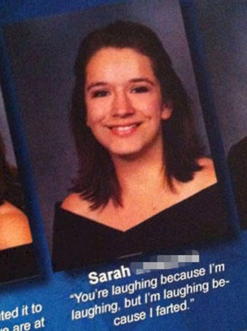 No One Knows Why She Keeps Laughing!-15 Yearbook Quotes That Are Way Too Hilarious